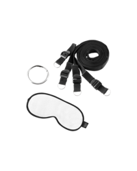 Fifty Shades of Grey: Hard Limits Bettfessel-Set, schwarz/silber