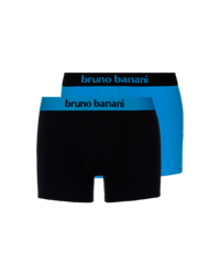 Bruno Banani Flowing: Short 2er Pack, aqua/schwarz