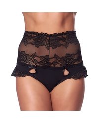 Miederstring, schwarz