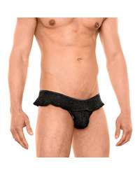 Spitzenjunge Blackline Oliver: Stringtanga, schwarz