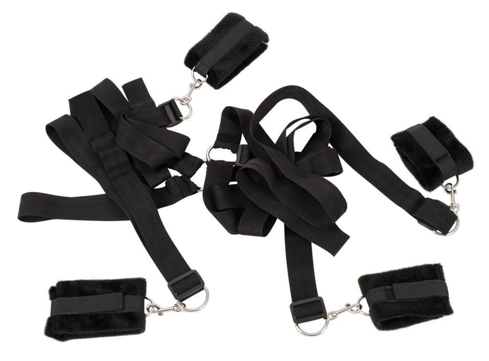 Bad Kitty: Bettfessel-Set, schwarz - vergleichen und g&uuml;nstig kaufen