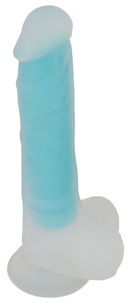 Glow in the Dark: Dildo, transparent/türkis - vergleichen und g&uuml;nstig kaufen