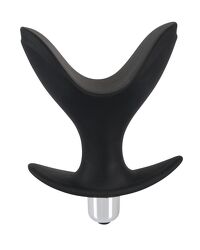 Black Velvets: Vibro-Analplug, schwarz