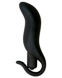 Black Velvets + Vibe: Vibro-Analplug, schwarz