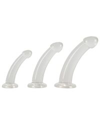 Anal-Dildo Training Set Crystal Transparent 