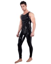 Overall aus Latex, mit Reißverschluss im Schritt