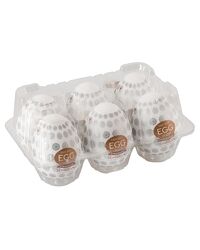 Tenga »Egg Crater« - Masturbator in Ei-Form - 6er-Pack