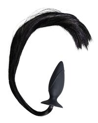 Horny Pony: Analplug mit Schweif, schwarz