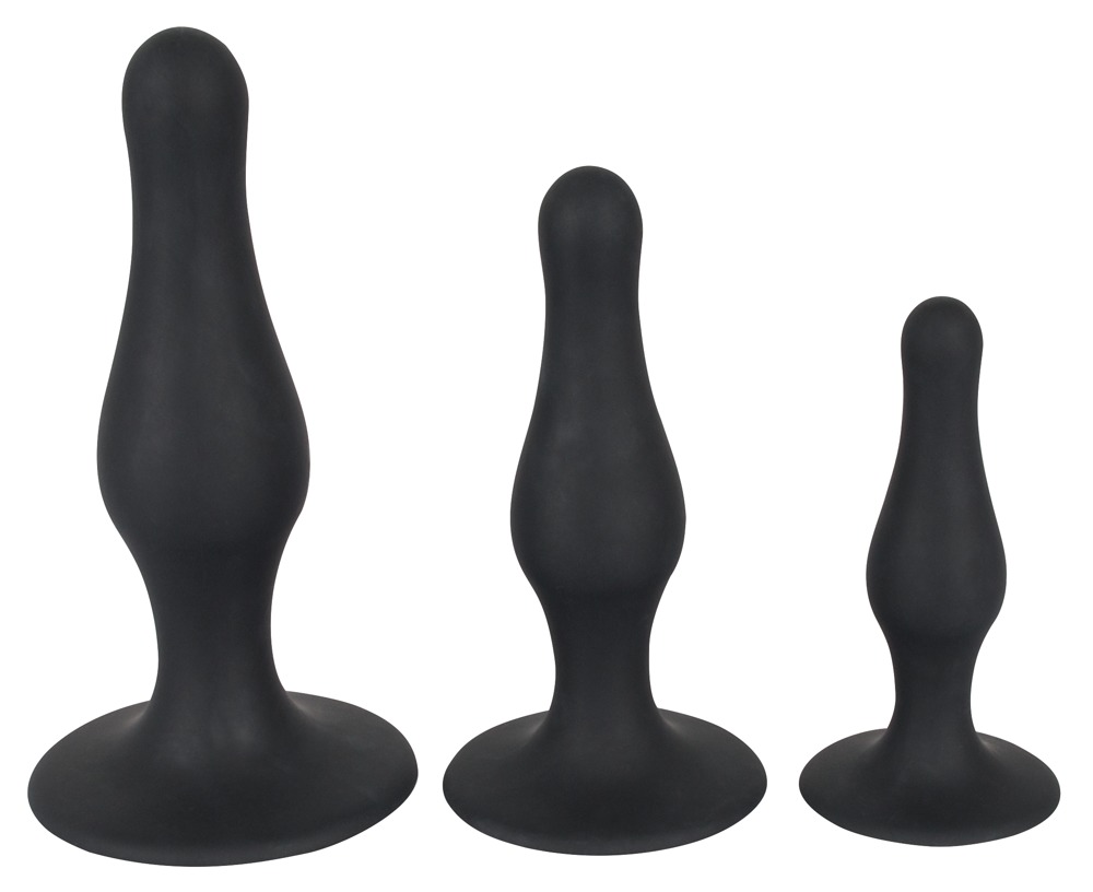 3-teiliges Analplug-Set aus Silikon - vergleichen und günstig kaufen 3-teiliges Analplug-Set aus Silikon - vergleichen und günstig kaufen