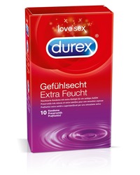 Kondome „Gefühlsecht Extra Feucht??, transparent, groß - vergleichen und g&uuml;nstig kaufen