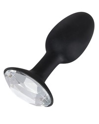 Diamond Silicone Plug Large: Analplug, schwarz