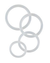 4-teiliges Penisringset „Clear Cock Rings??, 3 - 5 cm Ø - vergleichen und g&uuml;nstig kaufen