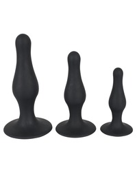 3-teiliges Analplug-Set aus Silikon - vergleichen und g&uuml;nstig kaufen