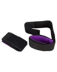 Bad Kitty Hand-/Oberschenkelfessel, schwarz/lila