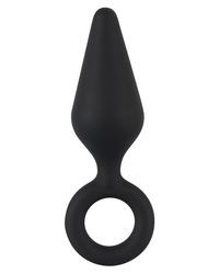 Soft Touch Silicone Plug S: Analplug, schwarz