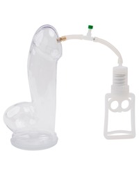 Realistische Penispumpe PROFESSIONAL, glasklar, mit Kolbengriff - vergleichen und g&uuml;nstig kaufen