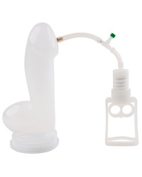 Realistische Penispumpe PROFESSIONAL transparent, mit Kolbengriffpumpe - vergleichen und g&uuml;nstig kaufen