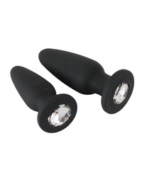 2er-Set Analplugs mit Glitzerstein - vergleichen und günstig kaufen