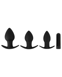 4-teiliges „Butt plug set“ mit 3 Analplugs + 1 Vibrobullet - vergleichen und günstig kaufen