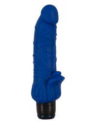 Vibrator „Vibra Lotus Penis??, 20 cm, mit 7 Vibrationsstufen, stark geädert, blau - vergleichen und g&uuml;nstig kaufen