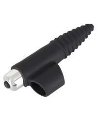 Black Velvets: Fingervibrator, schwarz