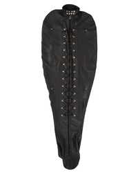 Leder-Bondage-Schlafsack, schwarz