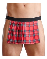 Brief: Kilt, schwarz/rot