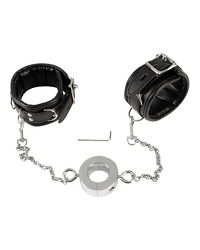 Hand Cuffs & Cock Ring Handfesseln plus Penisring mit Karabinerketten fetish ... 