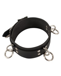Latex-Halsfessel, schwarz