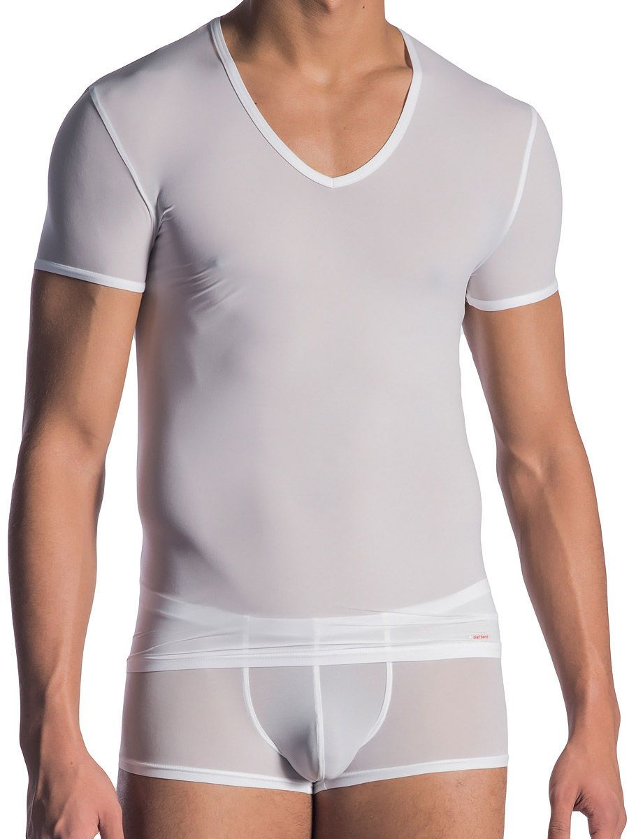 Olaf Benz RED0965: Phantom V-Neck-Shirt, weiß - vergleichen und günstig kaufen