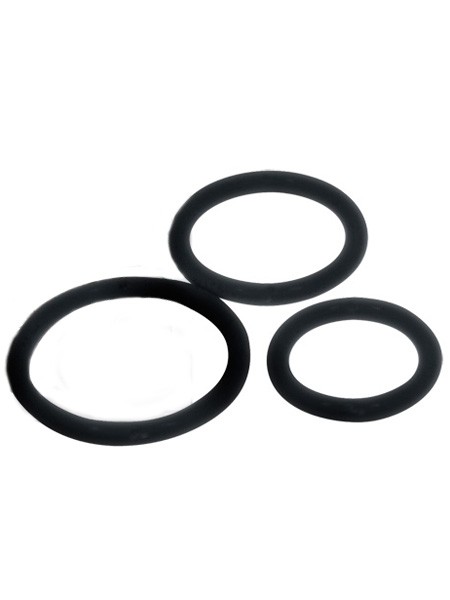 Sexy Circles: Penisringe-Set, schwarz - vergleichen und günstig kaufen