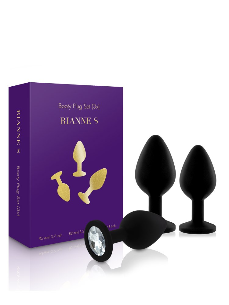 Rianne S Booty: Silikon-Plug-Set, schwarz - vergleichen und günstig kaufen