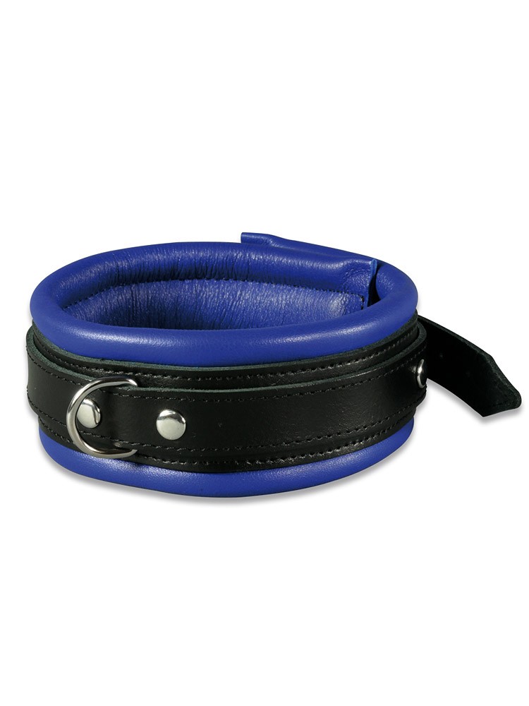 XxdreamSToys: Leder-Halsfessel, blau/schwarz - vergleichen und g&uuml;nstig kaufen