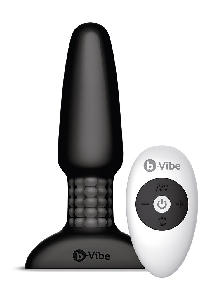 B-Vibe Rimming: Vibro-Plug mit Fernbedienung, schwarz - vergleichen und günstig kaufen
