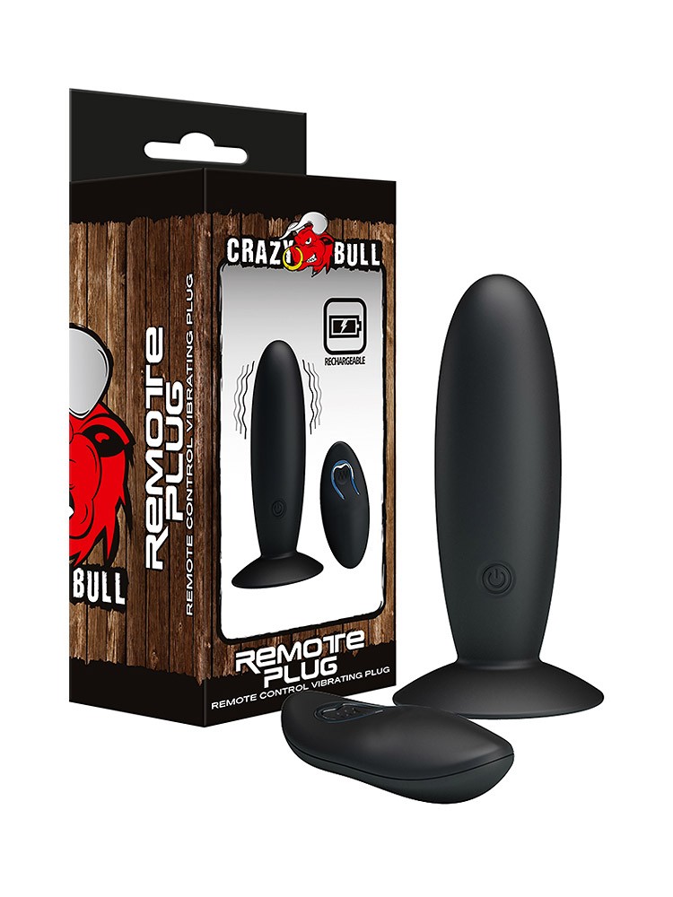 Crazy Bull Remote Plug: Vibro-Plug mit Fernbedienung, schwarz - vergleichen und günstig kaufen