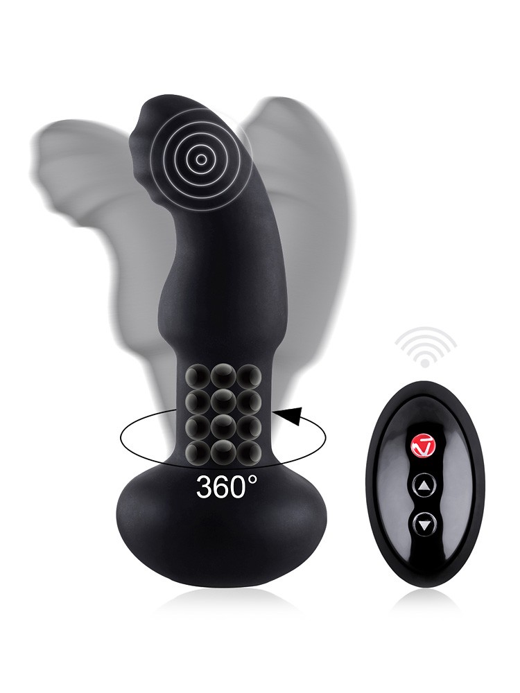 Nomi Tang Pluggy Rotating Butt Plug: Vibro-Analplug, schwarz - vergleichen und g&uuml;nstig kaufen