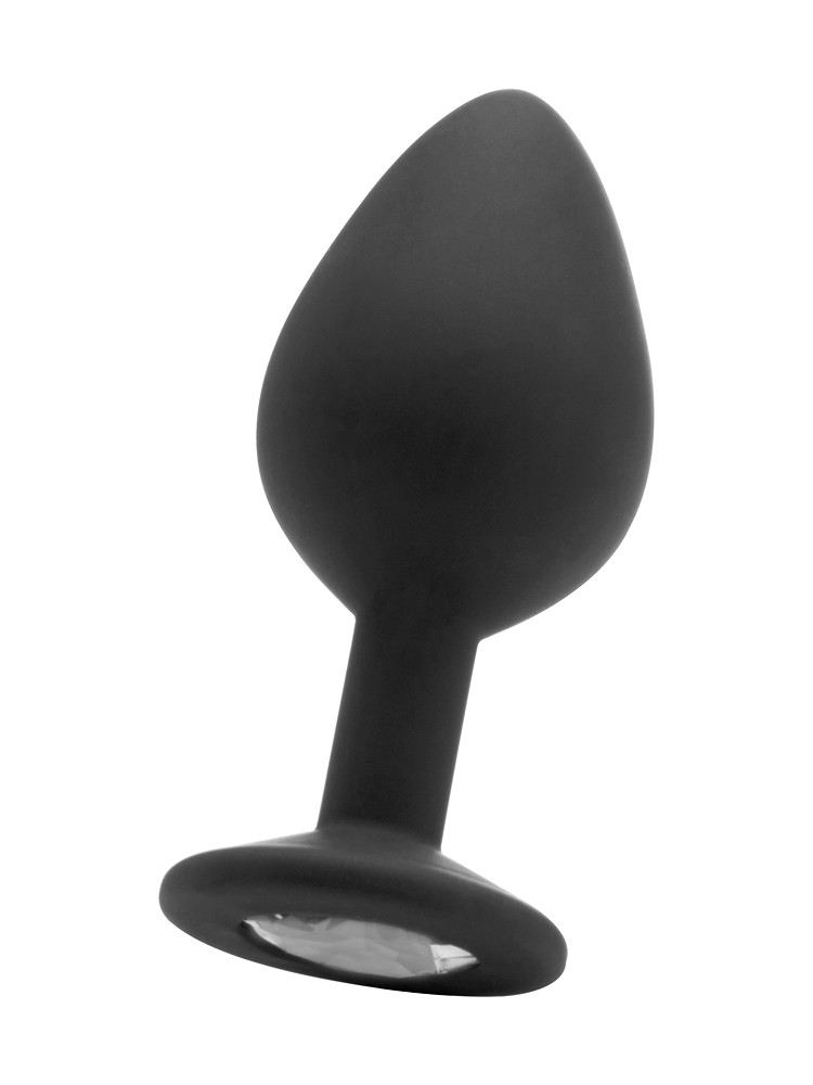 Ouch! Large Diamond Butt Plug: Analplug mit Kristall, schwarz - vergleichen und g&uuml;nstig kaufen