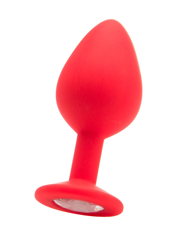 Ouch! Large Diamond Butt Plug: Analplug mit Kristall, rot - vergleichen und g&uuml;nstig kaufen