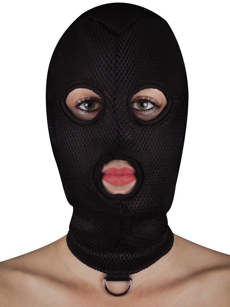 Ouch! Extreme Mesh Balaclava with D-Ring: Kopfmaske, schwarz - vergleichen und g&uuml;nstig kaufen