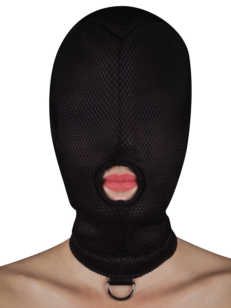 Ouch! Extreme Mesh One Hole with D-Ring: Kopfmaske, schwarz - vergleichen und g&uuml;nstig kaufen