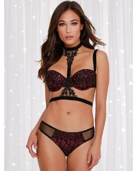 Dreamgirl BH-Set, schwarz/rot - vergleichen und g&uuml;nstig kaufen