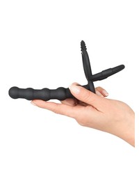Black Velvets: Penis-/Hodenring mit Analplug, schwarz - vergleichen und g&uuml;nstig kaufen