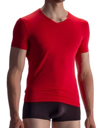 Olaf Benz RED1859: V-Neck-Shirt, rot - vergleichen und g&uuml;nstig kaufen