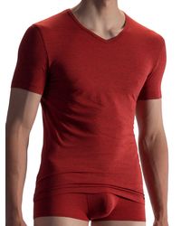 Olaf Benz RED1863: V-Neck-Shirt, rot - vergleichen und g&uuml;nstig kaufen