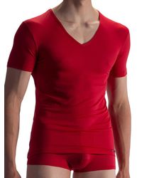 Olaf Benz RED1864: V-Neck-Shirt, rot - vergleichen und günstig kaufen