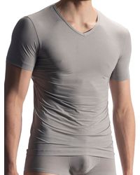 Olaf Benz RED1902: V-Neck-Shirt, silber - vergleichen und günstig kaufen