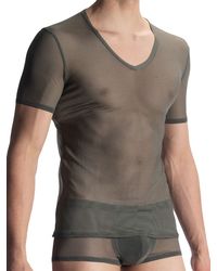 Olaf Benz RED1906: V-Neck-Shirt, olive - vergleichen und günstig kaufen