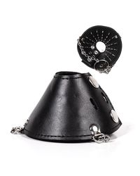Black Label Spiked Parachute Ball Stretcher: Leder-Hodenstretcher, schwarz - vergleichen und g&uuml;nstig kaufen