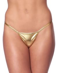 Lack-Microstring, gold - vergleichen und g&uuml;nstig kaufen