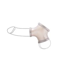 Toylie Gil: Latex-Penishülle mit Penis-/Hodenring, silber - vergleichen und g&uuml;nstig kaufen